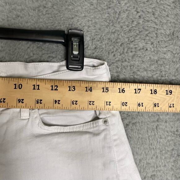 7 for all mankind womens white denim shorts stretch summer casual 26 - Picture 7 of 10
